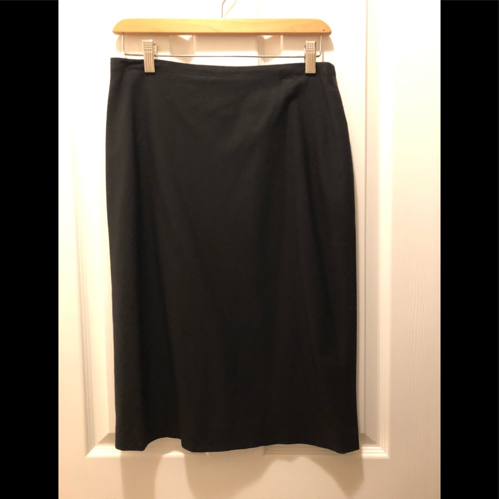 Black Wool Banana Republic Skirt